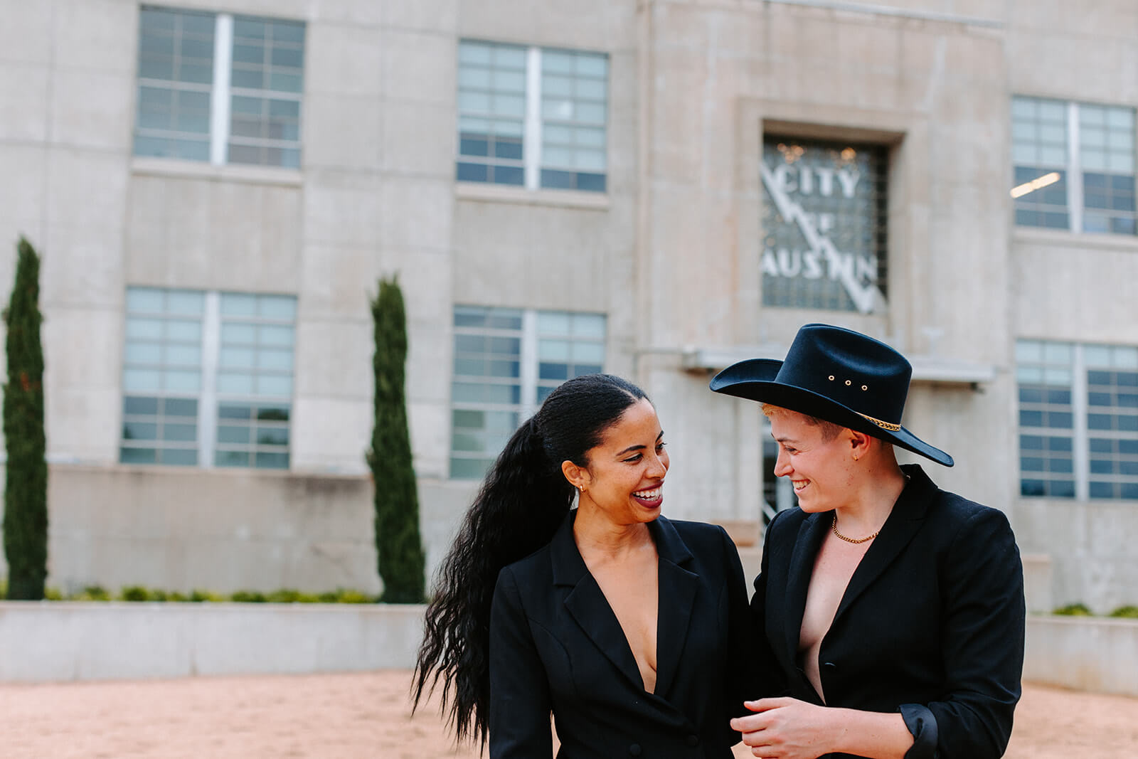 Austin Queer Couples Photography by Emily Wisch Downtown Austin Texas