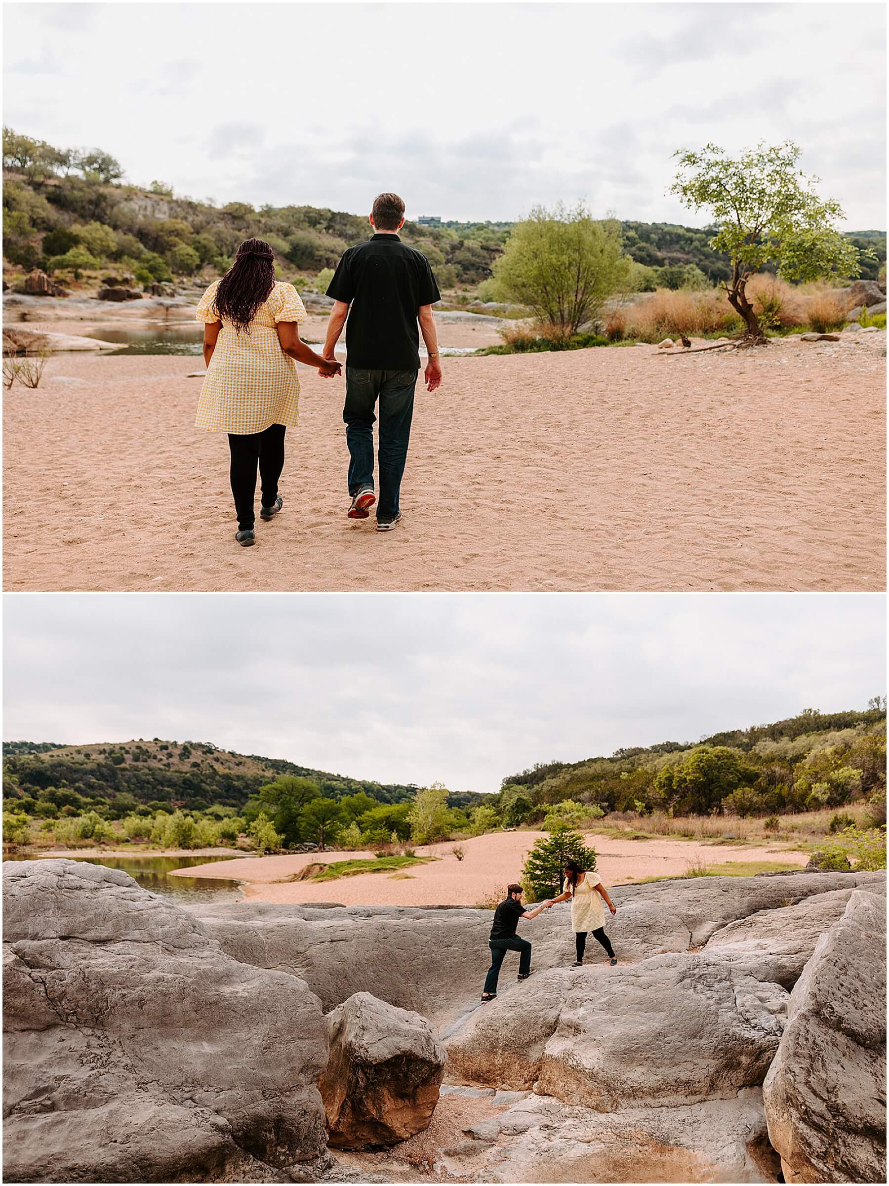 Pedernales Falls State Park Austin Texas Engagement Photo Session Adventure Emily Wisch