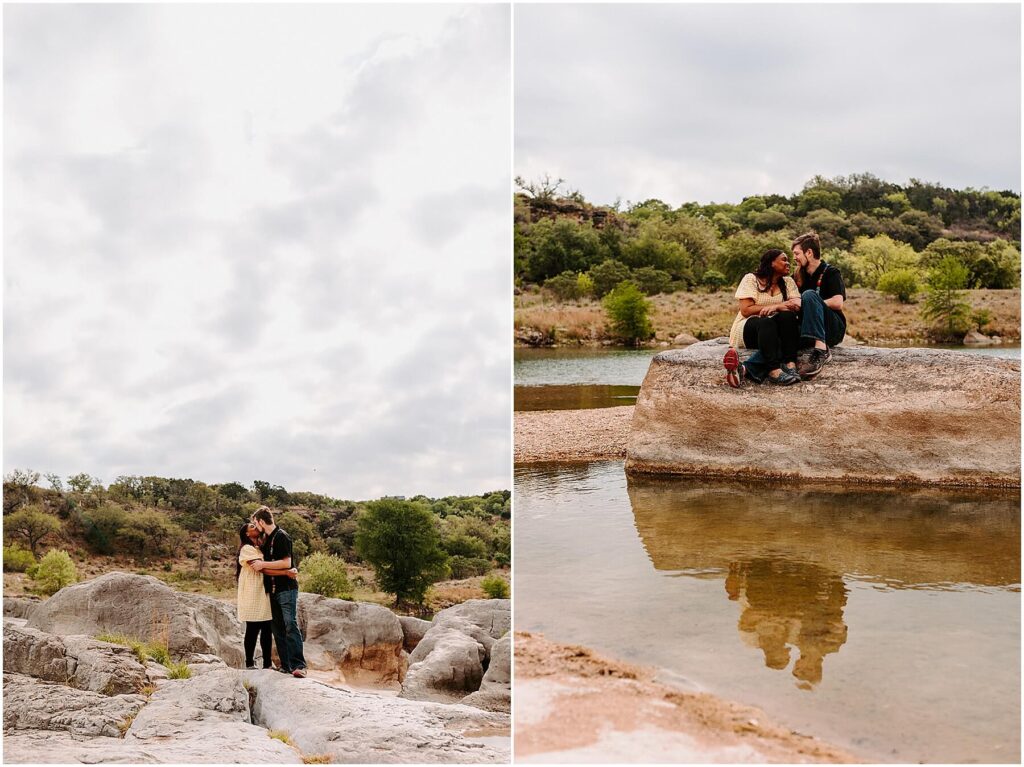 Pedernales Falls State Park Austin Texas Engagement Photo Session Adventure Emily Wisch