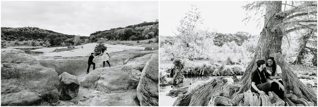 Pedernales Falls State Park Austin Texas Engagement Photo Session Adventure Emily Wisch