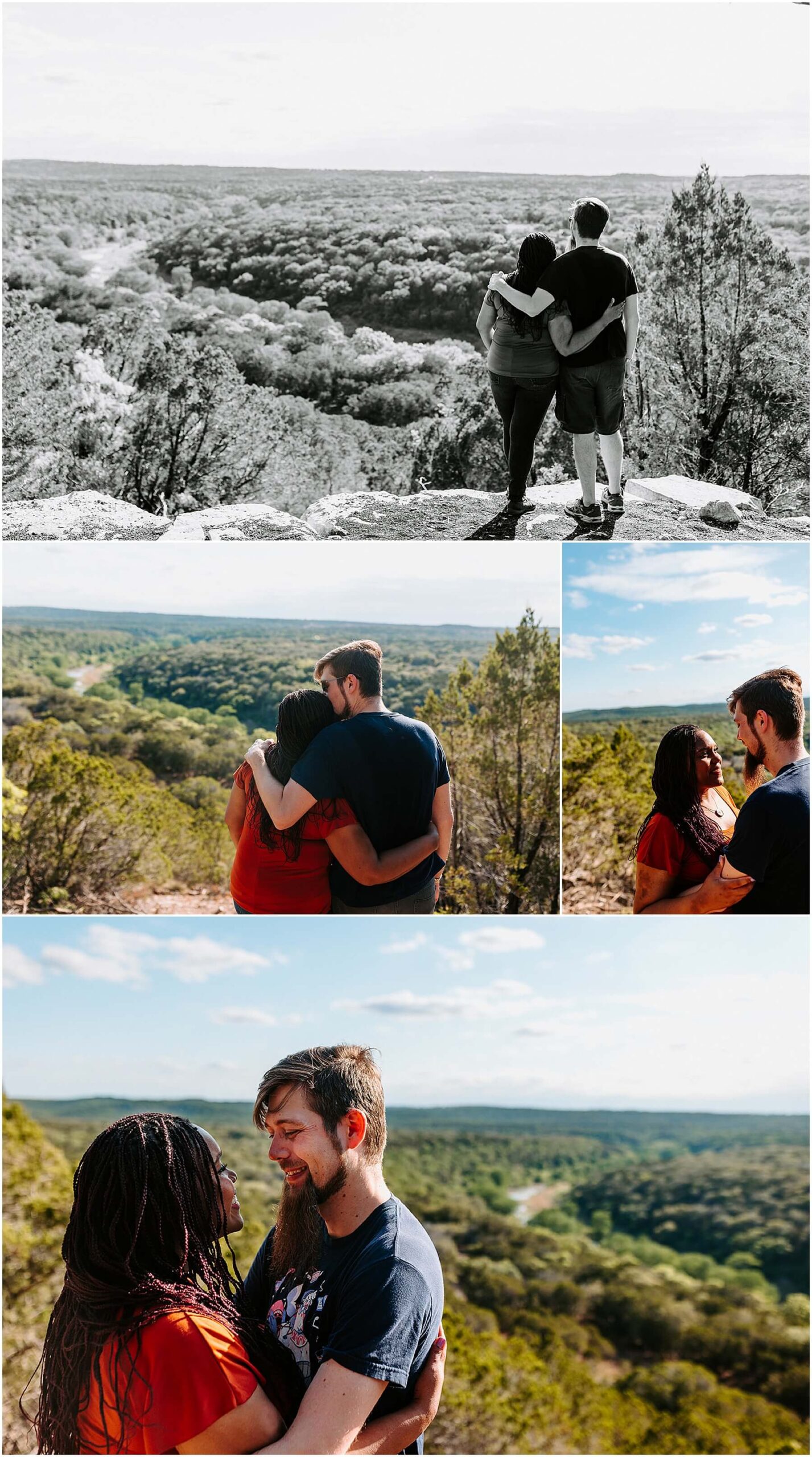 a surprise wedding proposal at Pedernales Falls State Park near Austin Texas by Emily Wisch