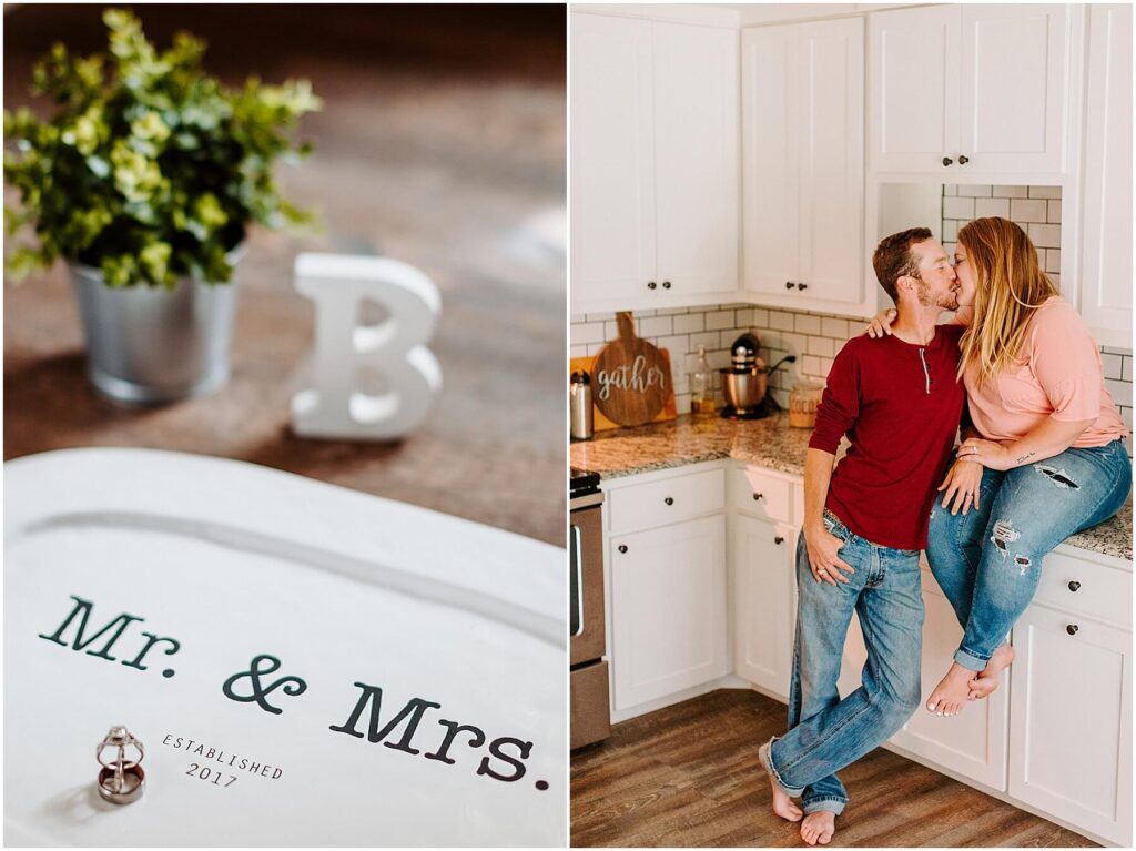 in home couples photo session austin texas