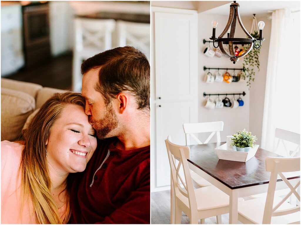 in home couples photo session austin texas